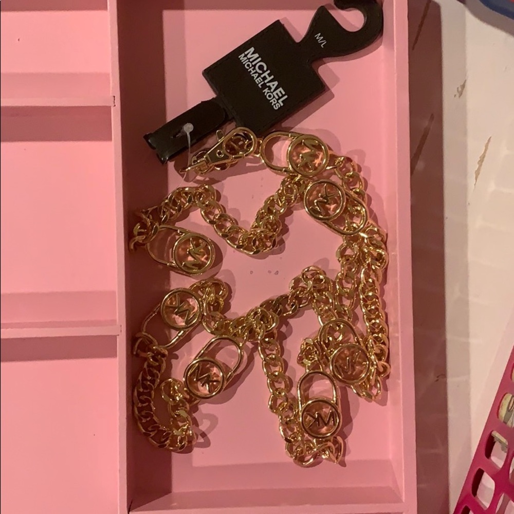 Michael Kors gold belt